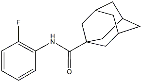 N-(2-fluorophenyl)-1-adamantanecarboxamide Struktur