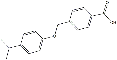 4-[(4-isopropylphenoxy)methyl]benzoic acid Struktur