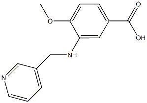 4-methoxy-3-[(3-pyridinylmethyl)amino]benzoic acid Struktur