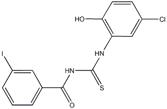 N-(5-chloro-2-hydroxyphenyl)-N'-(3-iodobenzoyl)thiourea Struktur