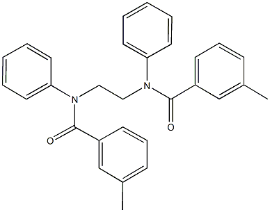 3-methyl-N-{2-[(3-methylbenzoyl)anilino]ethyl}-N-phenylbenzamide Struktur