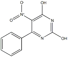 5-nitro-6-phenyl-2,4-pyrimidinediol Struktur