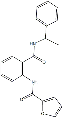 N-(2-{[(1-phenylethyl)amino]carbonyl}phenyl)-2-furamide Struktur