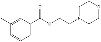 2-(4-morpholinyl)ethyl 3-methylbenzoate Struktur