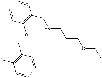 N-(3-ethoxypropyl)-N-{2-[(2-fluorobenzyl)oxy]benzyl}amine Struktur