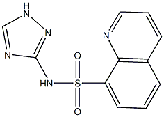 N-(1H-1,2,4-triazol-3-yl)-8-quinolinesulfonamide Struktur