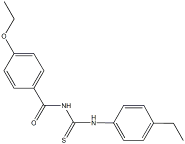 N-(4-ethoxybenzoyl)-N'-(4-ethylphenyl)thiourea Struktur