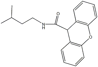 N-isopentyl-9H-xanthene-9-carboxamide Struktur