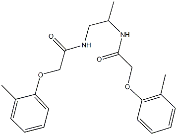 N-(1-methyl-2-{[(2-methylphenoxy)acetyl]amino}ethyl)-2-(2-methylphenoxy)acetamide Struktur