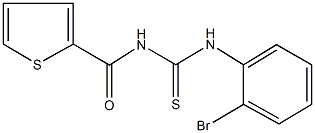 N-(2-bromophenyl)-N'-(2-thienylcarbonyl)thiourea Struktur