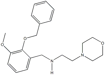 N-[2-(benzyloxy)-3-methoxybenzyl]-N-[2-(4-morpholinyl)ethyl]amine Struktur