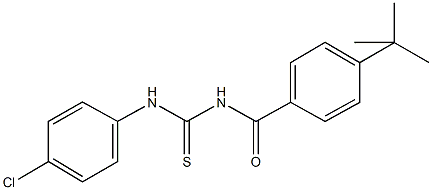 N-(4-tert-butylbenzoyl)-N'-(4-chlorophenyl)thiourea Struktur