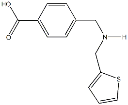 4-{[(2-thienylmethyl)amino]methyl}benzoic acid Struktur