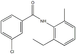 3-chloro-N-(2-ethyl-6-methylphenyl)benzamide Struktur