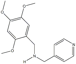 N-(4-pyridinylmethyl)-N-(2,4,5-trimethoxybenzyl)amine Struktur