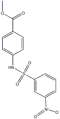 methyl 4-[({3-nitrophenyl}sulfonyl)amino]benzoate Struktur