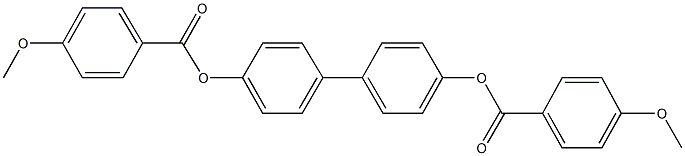 4'-[(4-methoxybenzoyl)oxy][1,1'-biphenyl]-4-yl 4-methoxybenzoate Struktur