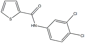 N-(3,4-dichlorophenyl)thiophene-2-carboxamide Struktur