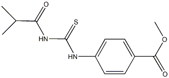 methyl 4-{[(isobutyrylamino)carbothioyl]amino}benzoate Struktur