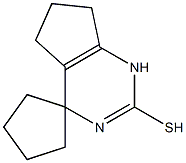 4',5',6',7'-tetrahydrospiro(cyclopenta-1,4'-[1'H]-cyclopenta[d]pyrimidine)-2'-thiol Struktur