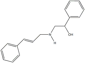 2-(cinnamylamino)-1-phenylethanol Struktur