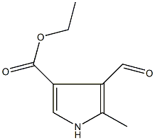 ethyl 4-formyl-5-methyl-1H-pyrrole-3-carboxylate Struktur