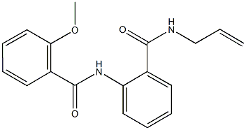 N-allyl-2-[(2-methoxybenzoyl)amino]benzamide Struktur