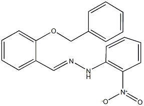 2-(benzyloxy)benzaldehyde {2-nitrophenyl}hydrazone Struktur