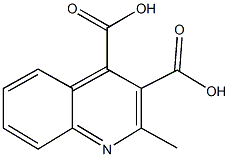 2-methyl-3,4-quinolinedicarboxylic acid Struktur