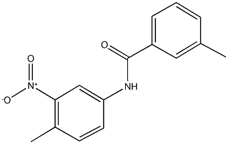 N-{3-nitro-4-methylphenyl}-3-methylbenzamide Struktur