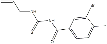 N-allyl-N'-(3-bromo-4-methylbenzoyl)thiourea Struktur