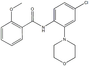 N-[4-chloro-2-(4-morpholinyl)phenyl]-2-methoxybenzamide Struktur