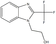 2-[2-(trifluoromethyl)-1H-benzimidazol-1-yl]ethanol Struktur