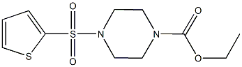 ethyl 4-(2-thienylsulfonyl)-1-piperazinecarboxylate Struktur