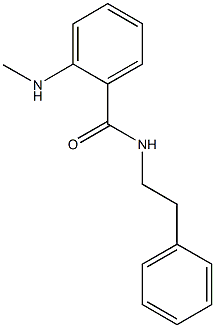 2-(methylamino)-N-(2-phenylethyl)benzamide Struktur