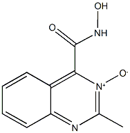 N-hydroxy-2-methyl-4-quinazolinecarboxamide 3-oxide Struktur