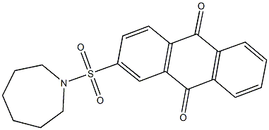 2-(1-azepanylsulfonyl)anthra-9,10-quinone Struktur