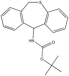 tert-butyl 6,11-dihydrodibenzo[b,e]thiepin-11-ylcarbamate Struktur