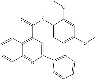 N-(2,4-dimethoxyphenyl)-2-phenyl-4-quinolinecarboxamide Struktur