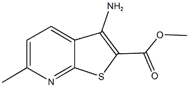 methyl 3-amino-6-methylthieno[2,3-b]pyridine-2-carboxylate Struktur