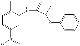 N-{5-nitro-2-methylphenyl}-2-phenoxypropanamide Struktur