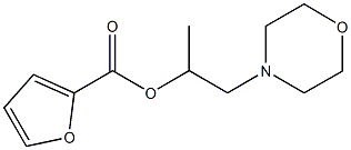 1-methyl-2-(4-morpholinyl)ethyl 2-furoate Struktur