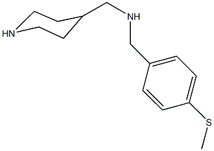 N-[4-(methylsulfanyl)benzyl]-N-(4-piperidinylmethyl)amine Struktur