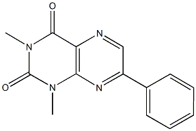 1,3-dimethyl-7-phenyl-2,4(1H,3H)-pteridinedione Struktur