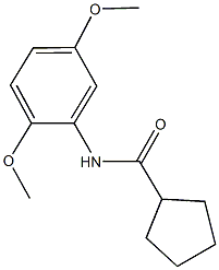 N-(2,5-dimethoxyphenyl)cyclopentanecarboxamide Struktur