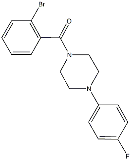 1-(2-bromobenzoyl)-4-(4-fluorophenyl)piperazine Struktur