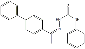 1-[1,1'-biphenyl]-4-ylethanone N-phenylsemicarbazone Struktur