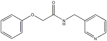 2-phenoxy-N-(3-pyridinylmethyl)acetamide Struktur