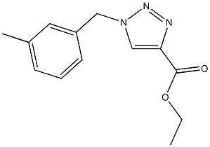 ethyl 1-(3-methylbenzyl)-1H-1,2,3-triazole-4-carboxylate Struktur