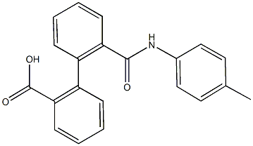 2'-(4-toluidinocarbonyl)[1,1'-biphenyl]-2-carboxylic acid Struktur